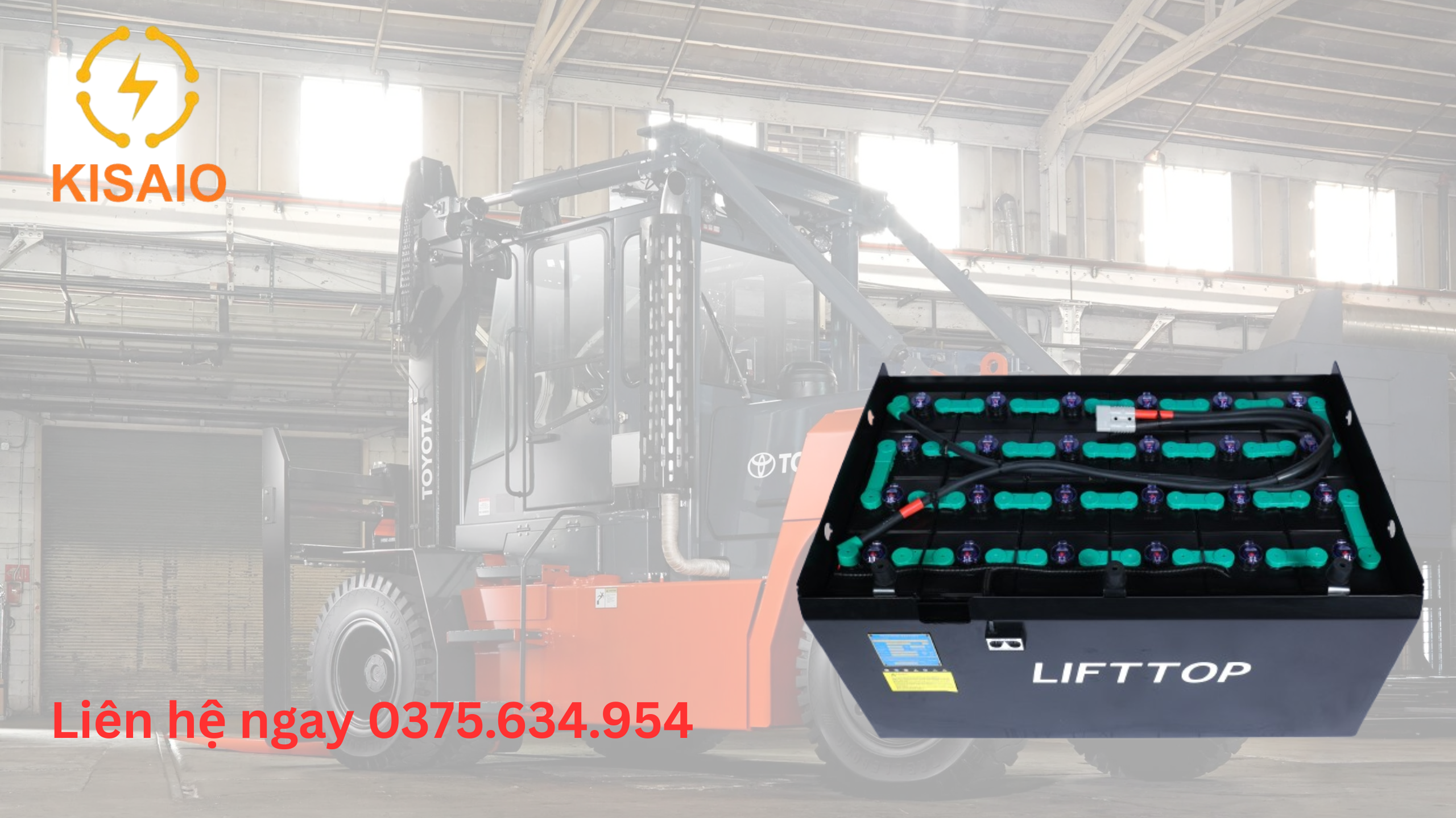 Ắc quy xe nâng LIFTTOP HITACHI