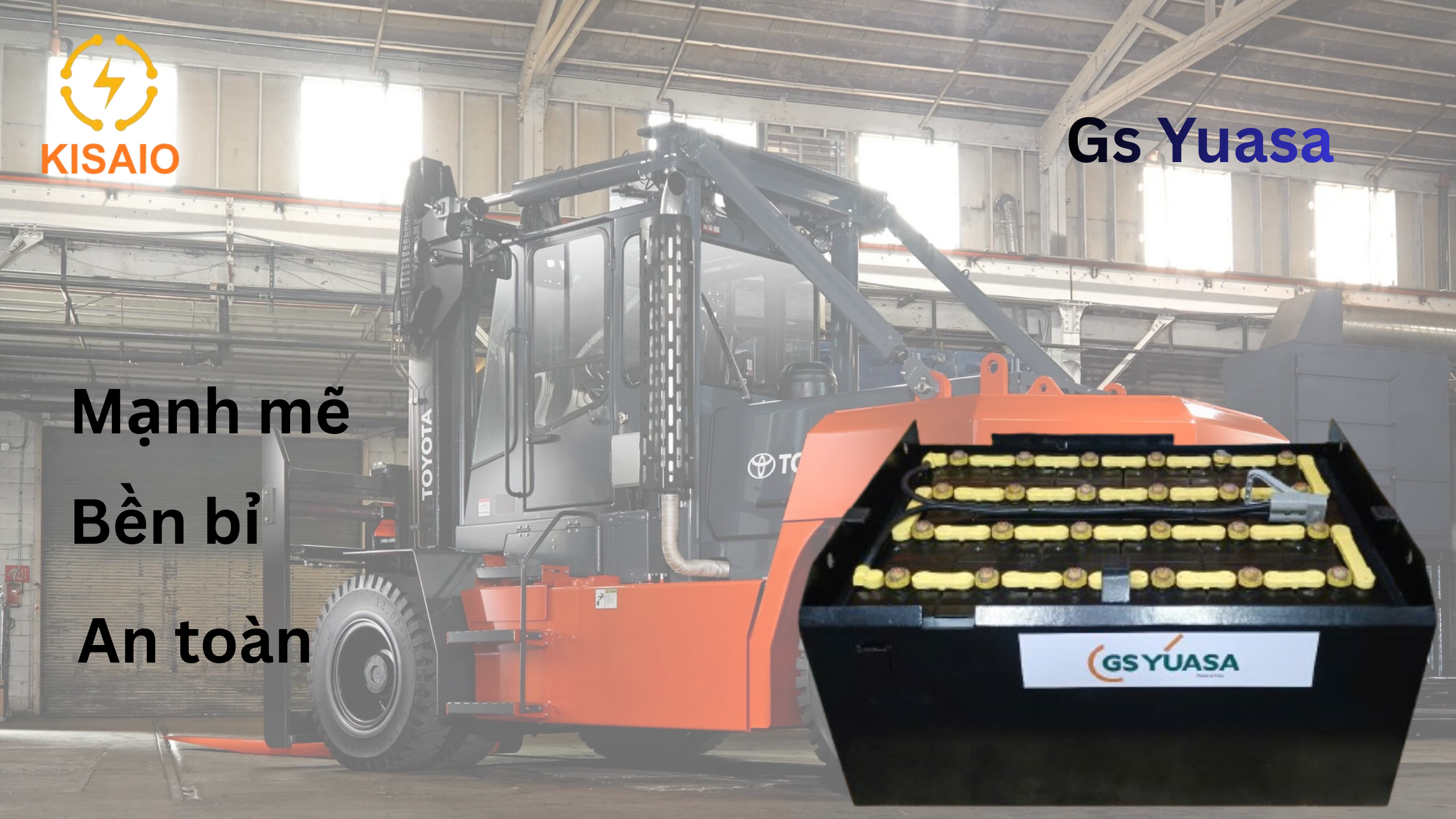 ẮC QUY XE NÂNG NÂNG GS YUASA